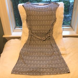 Tory Burch navy & white cap sleeve Jamie dress